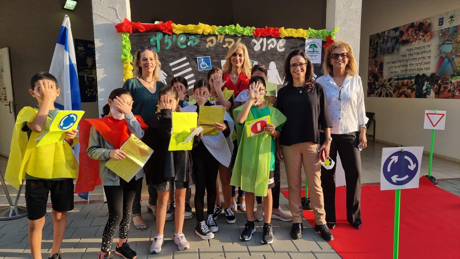 התלמידים למדו על התנהגות מתחשבת בכביש 