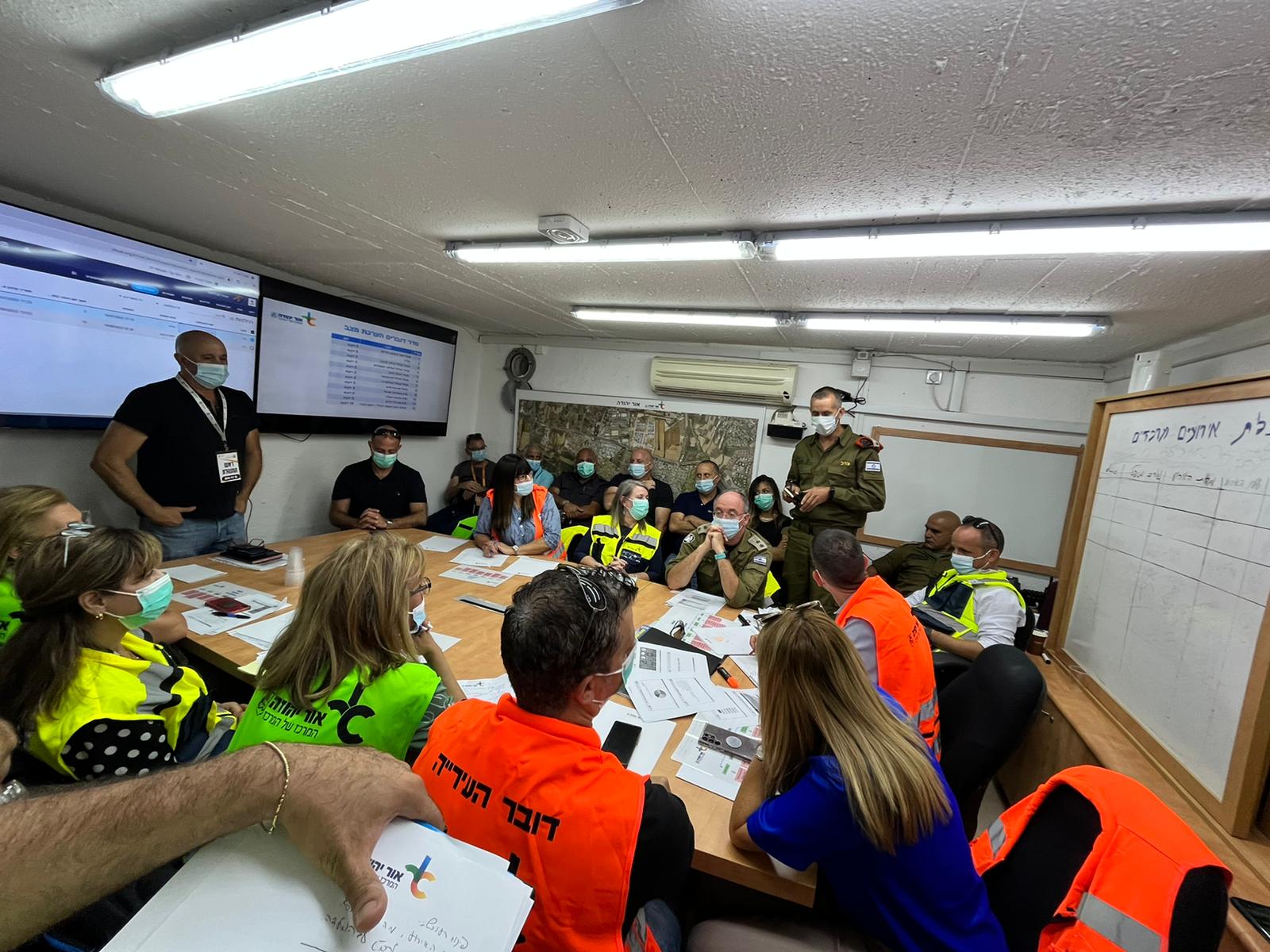 עיריית אור יהודה ביצעה תרגול נפילת טילים בעיר