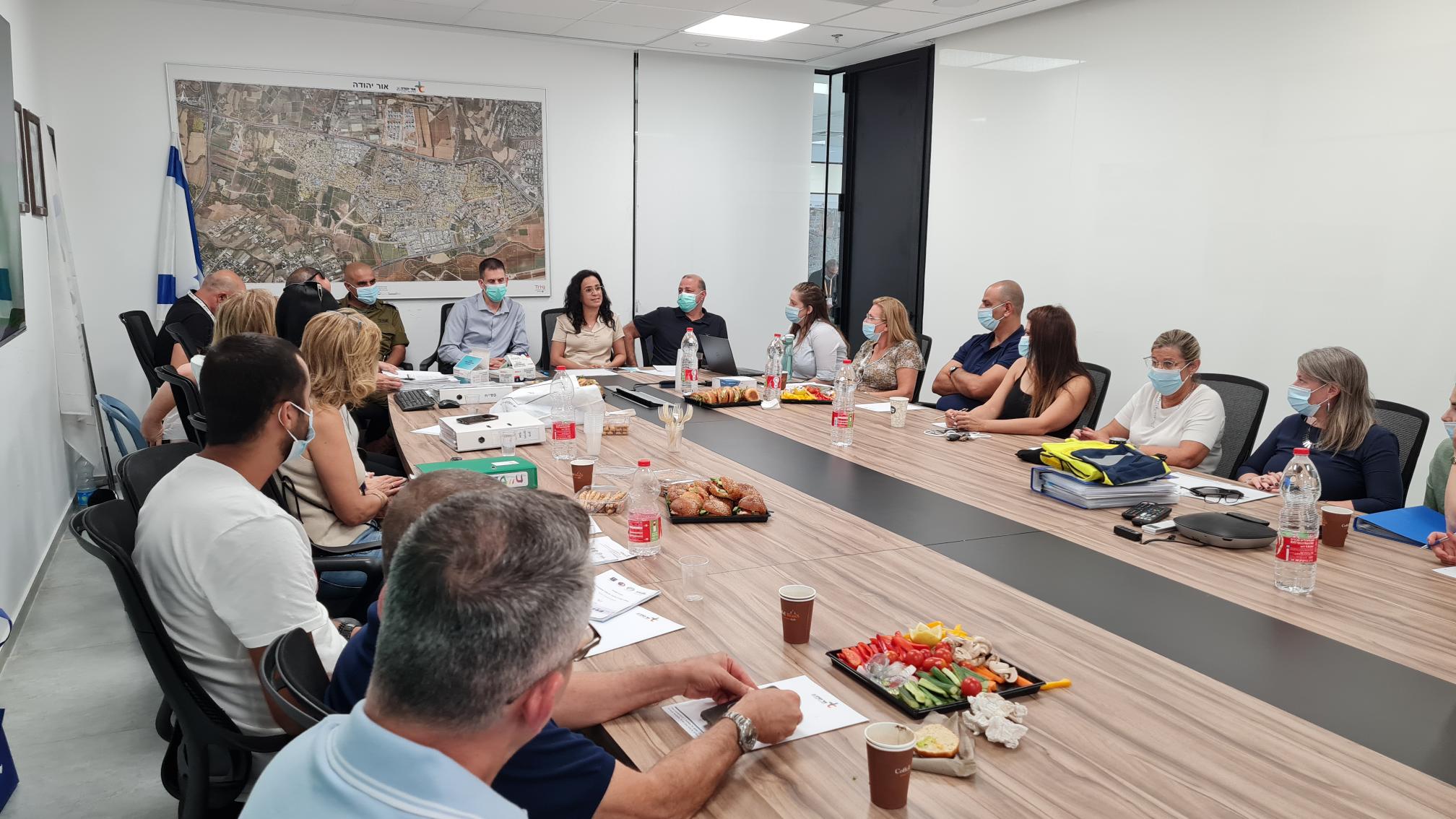 במסגרת פעולות העירייה להגיע מוכנים למצב חירום, ביצעו מערכי העירייה השונים תרגול של נפילת טילים בשטח העיר 