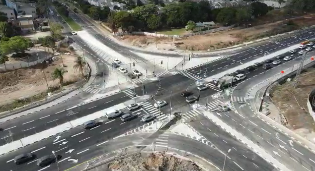 צומת בן גוריון-פרס באור יהודה נפתח לתנועה