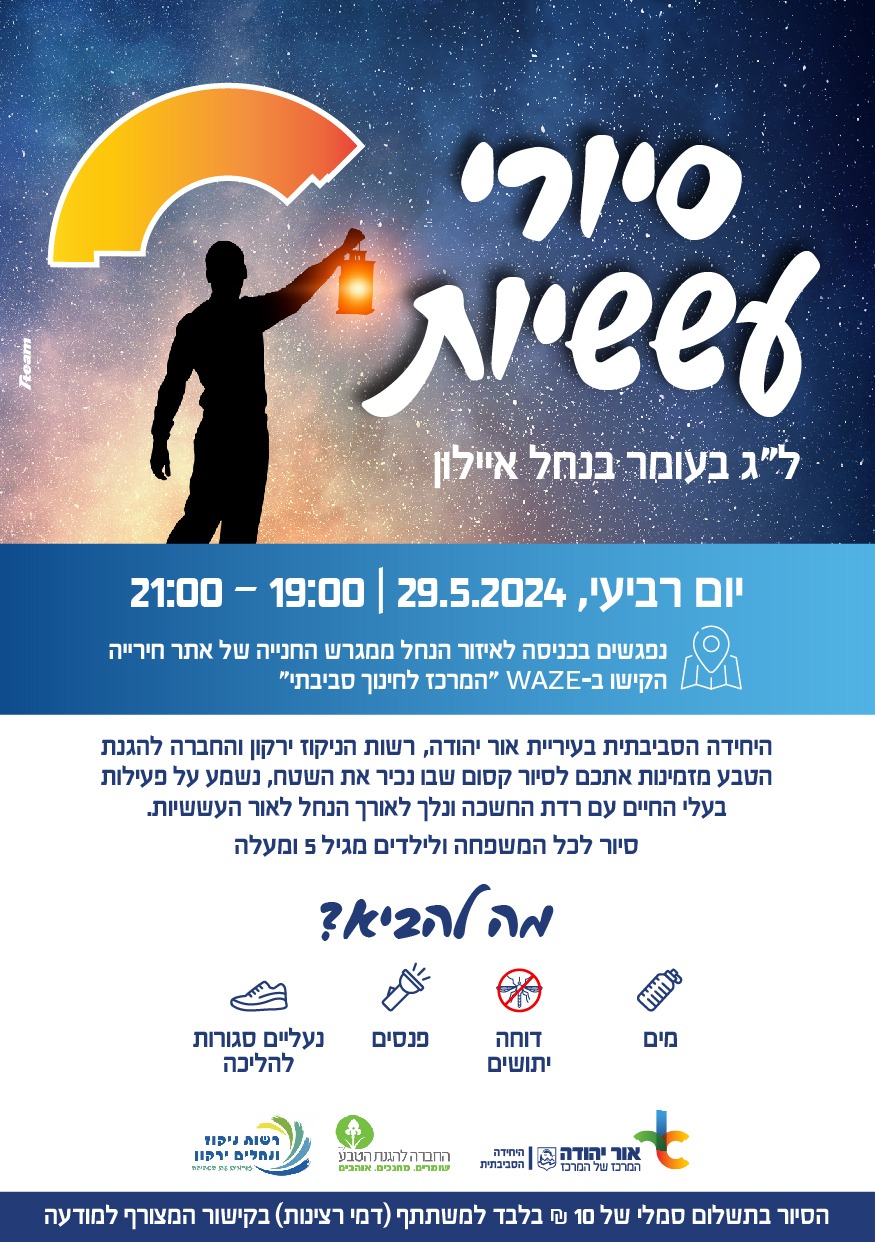 סיור עששיות בנחל איילון. מידע מתחת לתמונה