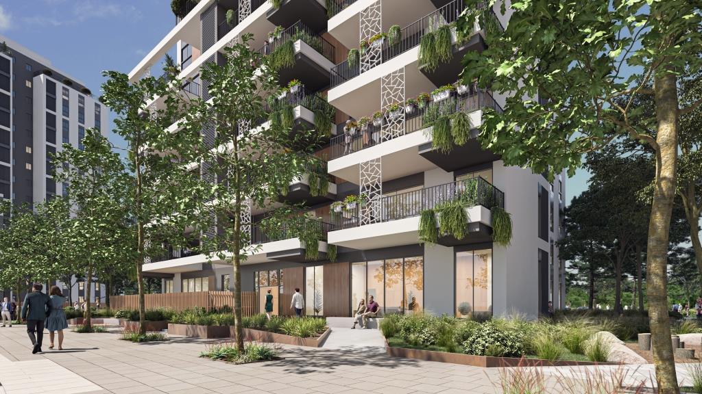 פרויקט התחדשות עירונית העצמאות באור יהודה הדמיה משרד כנען שנהב אדריכלים